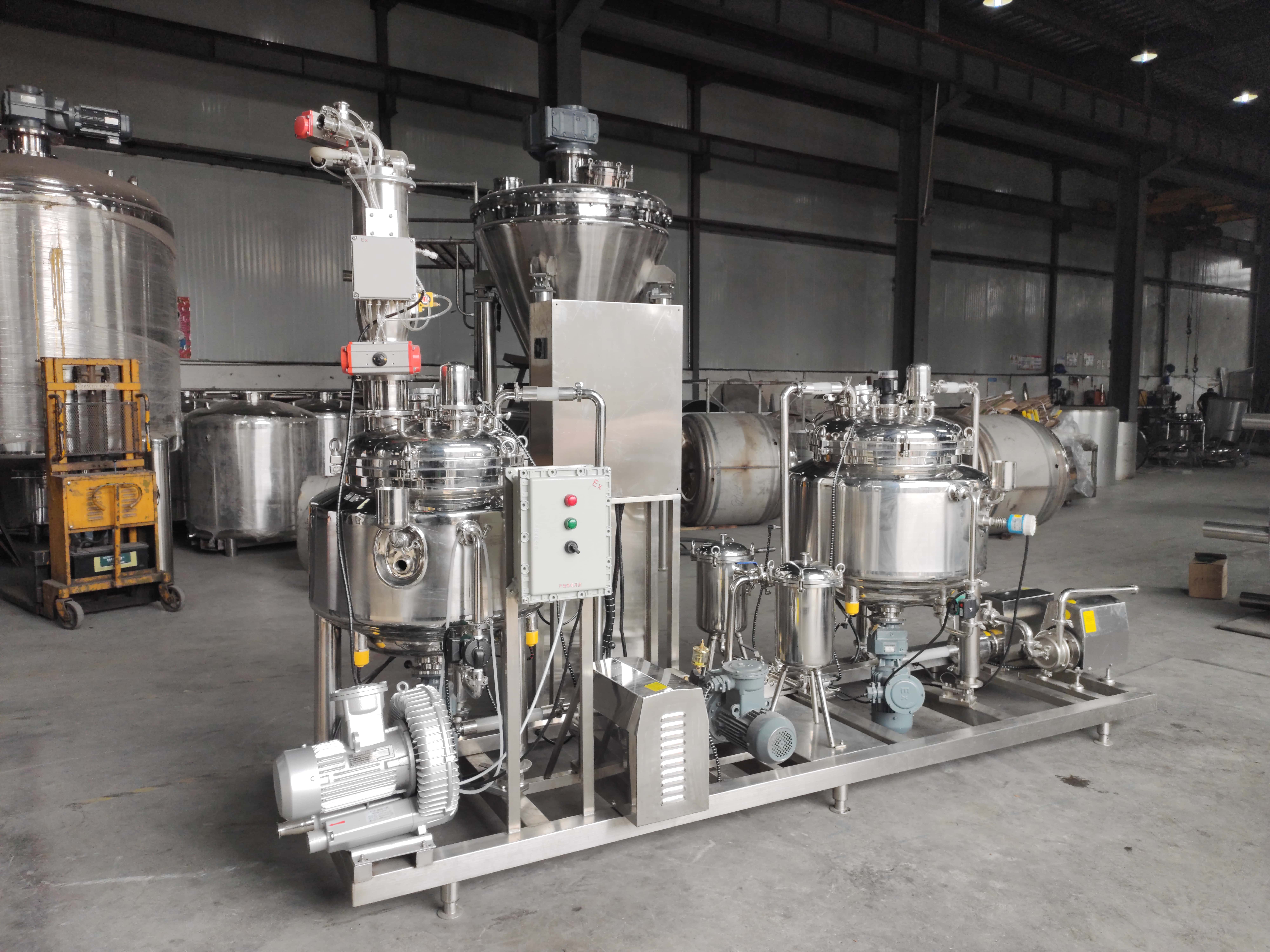 Dual Magnetic Mixing Tank System with Pumps and Bag Filtration