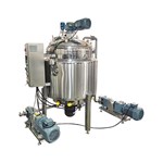 Electric-Heated Wall-Scraping Emulsifying Tank with Rotary-Lobe Pump