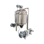 Electric-Heated Wall-Scraping Emulsifying Tank with Rotary-Lobe Pump