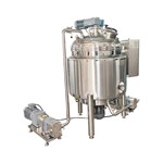 Electric-Heated Wall-Scraping Emulsifying Tank with Rotary-Lobe Pump