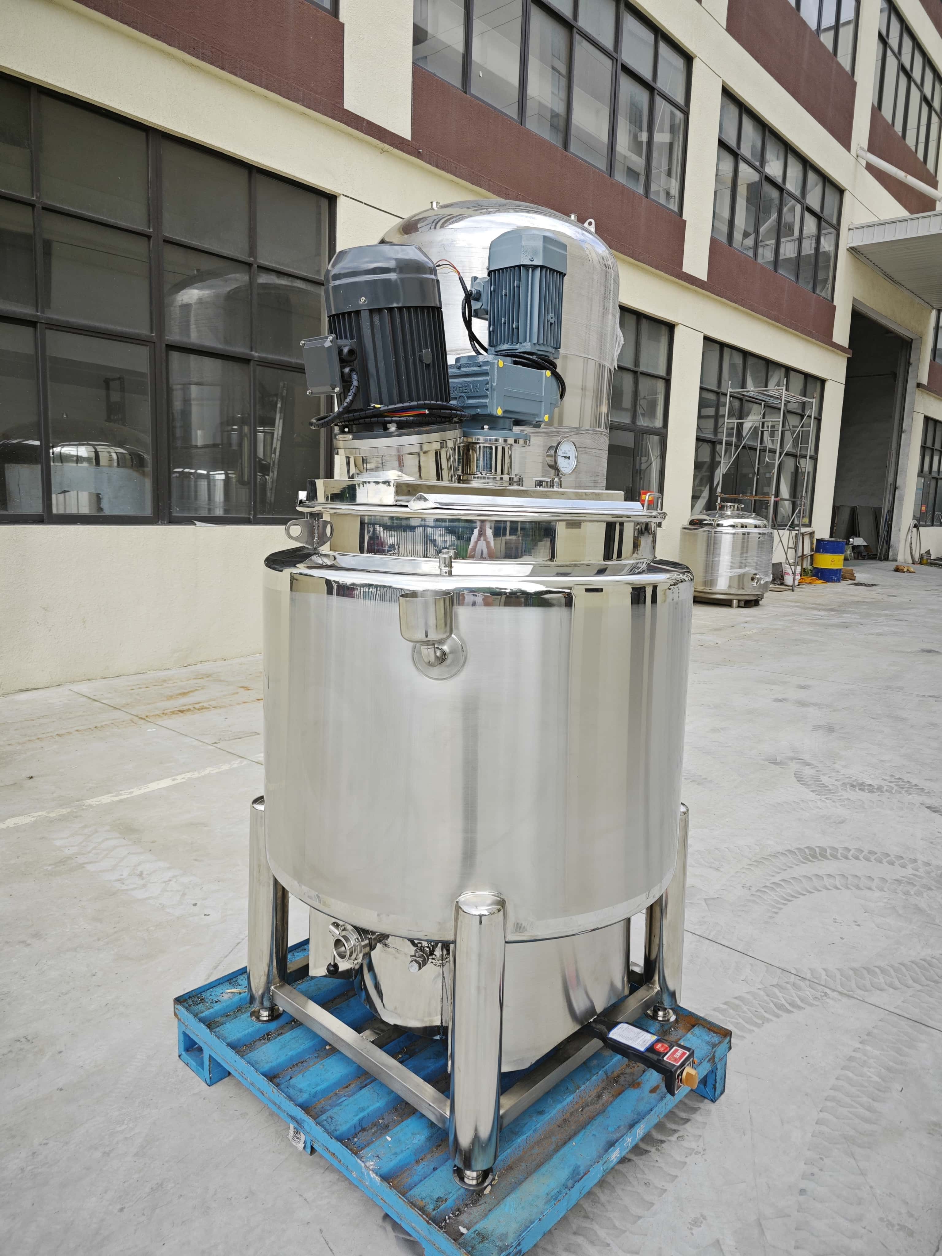 Gas-heated Emulsifying Tank With Wall Scraper