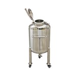 Large Mobile Stainless Steel Storage Tank
