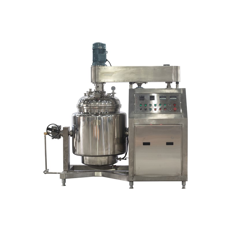 Lift-Type Tiltable Wall-Scraping Emulsifying Tank