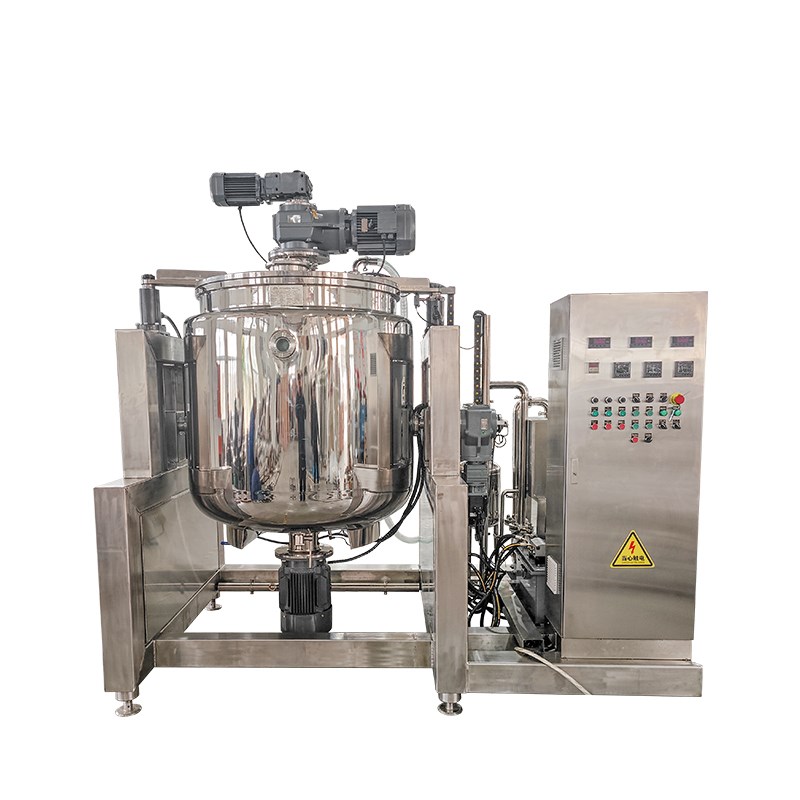 Lift-Type Tiltable Wall-Scraping System with Bottom Emulsifier