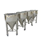 Mobile Conical Bottom Storage Tank
