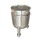Mobile Round Stainless Steel Storage Tank