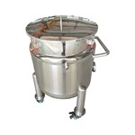 Mobile Round Stainless Steel Storage Tank