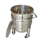Mobile Round Stainless Steel Storage Tank