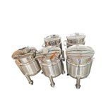 Mobile Round Stainless Steel Storage Tank