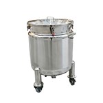 Mobile Round Stainless Steel Storage Tank with Thermometer