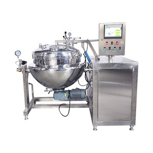 Open-Lid Vacuum Jacketed Kettle with Bottom Wall Scraper