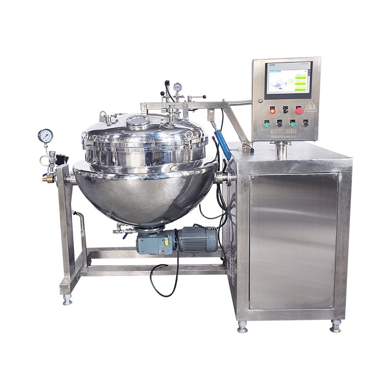 Open-Lid Vacuum Jacketed Kettle with Bottom Wall Scraper