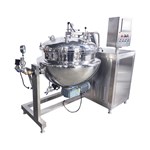 Open-Lid Vacuum Jacketed Kettle with Bottom Wall Scraper
