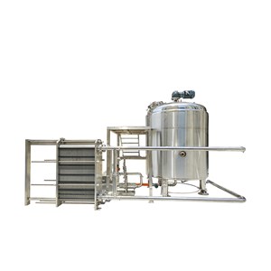 Radial Mixing System with Heat Exchanger and Screw Pump