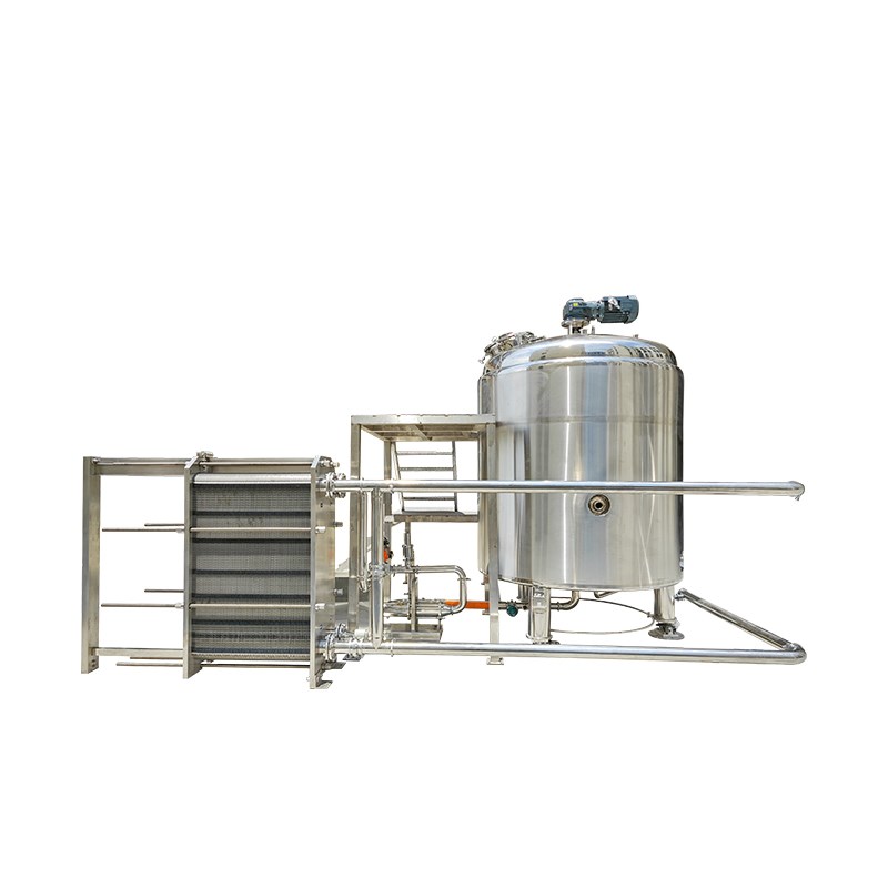 Radial Mixing System with Heat Exchanger and Screw Pump
