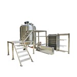 Radial Mixing System with Heat Exchanger and Screw Pump