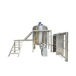 Radial Mixing System with Heat Exchanger and Screw Pump
