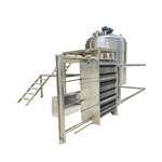 Radial Mixing System with Heat Exchanger and Screw Pump