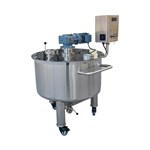 Single-layer Conical-bottom Semi-anchor Type Mixing Tank
