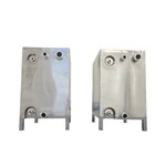 Square Stainless Steel Storage Tank with Three Front Connections
