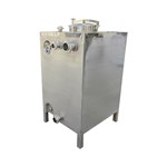 Square Stainless Steel Storage Tank with Three Front Connections