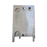 Square Stainless Steel Storage Tank with Three Front Connections