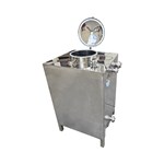 Square Stainless Steel Storage Tank with Three Front Connections