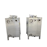 Square Stainless Steel Storage Tank with Three Front Connections