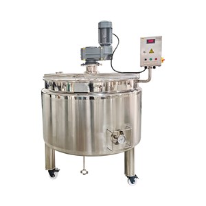 Steam-heated Mixing Tank With Wall-scraping Agitator