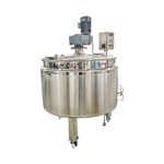 Steam-heated Mixing Tank With Wall-scraping Agitator