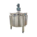 Steam-heated Mixing Tank With Wall-scraping Agitator