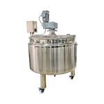 Steam-heated Mixing Tank With Wall-scraping Agitator