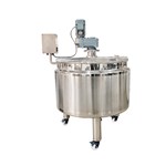 Steam-heated Mixing Tank With Wall-scraping Agitator