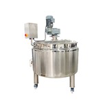 Steam-heated Mixing Tank With Wall-scraping Agitator