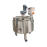 Steam-heated Mixing Tank With Wall-scraping Agitator
