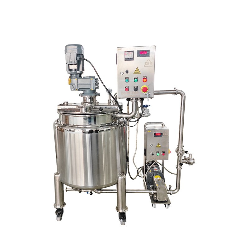 Wall-Scraping Mixing Tank with Rotary-Lobe Pump