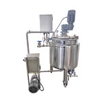 Wall-Scraping Mixing Tank with Rotary-Lobe Pump