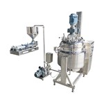 Wall-Scraping Mixing Tank with Rotary-Lobe Pump and Filling Machine