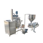 Wall-Scraping Mixing Tank with Rotary-Lobe Pump and Filling Machine