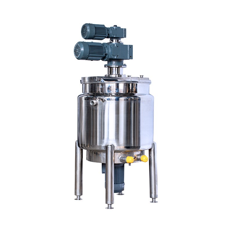 (wall-scraping + Paddle-type + Bottom-entry Emulsification) – Coaxial Dual-motor System