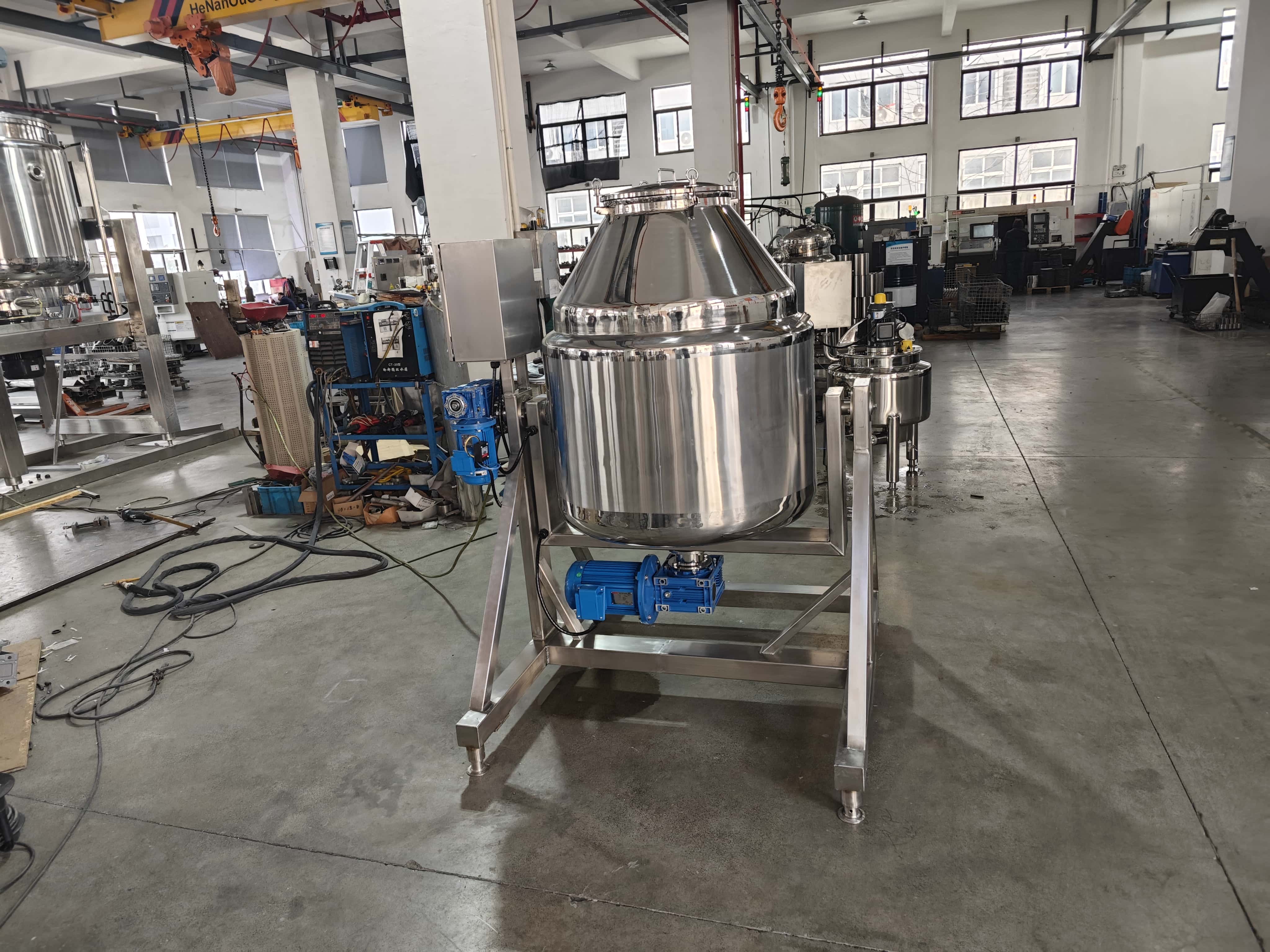 220 V Three-Phase Rotary Drum Blender for Export