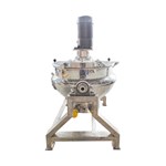Compact Electric-Heated Manual-Tilt Open Scraper Jacketed Kettle