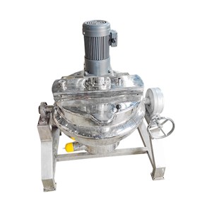 Compact Electric-Heated Manual-Tilt Open Scraper Jacketed Kettle