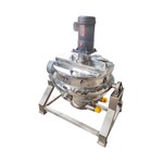 Compact Electric-Heated Manual-Tilt Open Scraper Jacketed Kettle