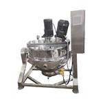 Electric-Heated Manual-Tilt Open Scraper and Emulsifying Jacketed Kettle