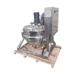 Electric-Heated Manual-Tilt Open Scraper and Emulsifying Jacketed Kettle
