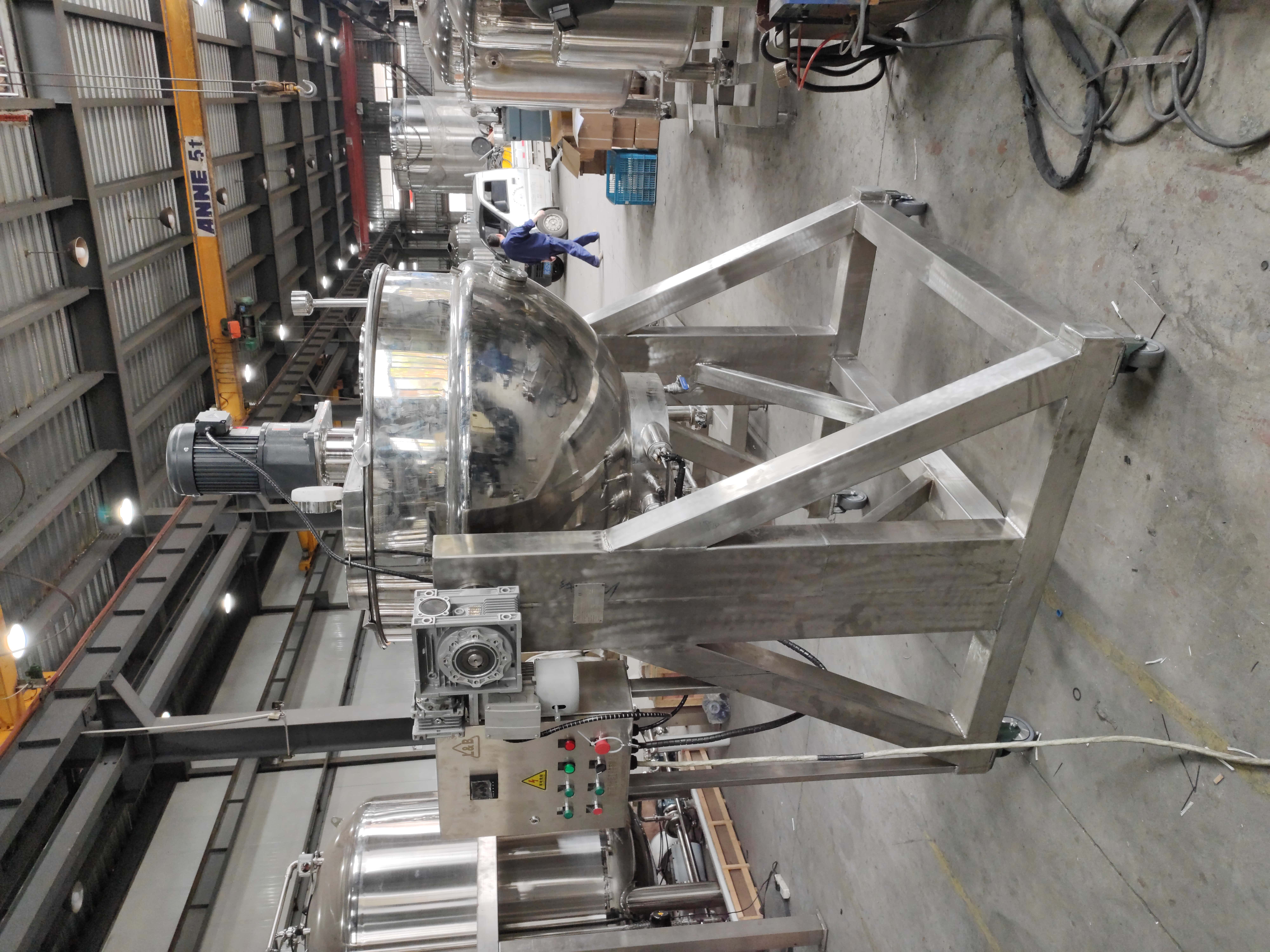 Electric-Heated Mobile Scraper Jacketed Kettle with Powered Tilt