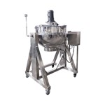 Electric-Heated Mobile Scraper Jacketed Kettle with Powered Tilt