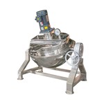 Gas-Heated Manual-Tilt Open-Top Scraper Jacketed Kettle