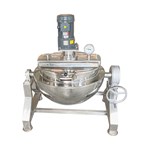 Gas-Heated Manual-Tilt Open-Top Scraper Jacketed Kettle